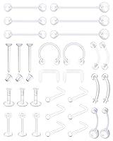 Algopix Similar Product 15 - MODRSA Mix Set Clear Piercing Retainers