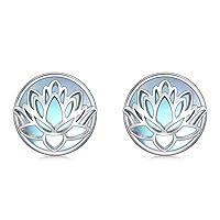 Algopix Similar Product 17 - WINNICACA Lotus Earrings for Women