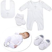 Algopix Similar Product 6 - Cutecrop 6 Pcs Baby Girl Baptism Outfit