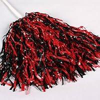 Algopix Similar Product 5 - Red & Black Spirit Pom Poms Qty 1