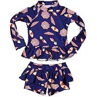 Algopix Similar Product 7 - Baby Kids Girls 2pcs Long Sleeve Sun