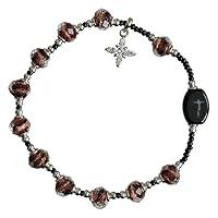 Algopix Similar Product 6 - Murano Glass Thistle Swirl 8mm Rosary