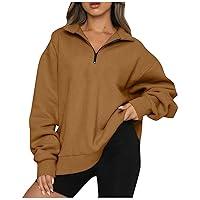 Algopix Similar Product 17 - Quarter Zip Sweatshirt Women Trendy Y2k