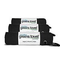 Algopix Similar Product 6 - Greens Towel Black 3 Pack Golf Towel