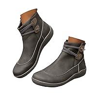 Algopix Similar Product 12 - Ankle Boots for Women No HeelWomens