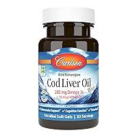 Algopix Similar Product 6 - Carlson  Cod Liver Oil Minis 280 mg