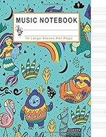 Algopix Similar Product 6 - Music Notebook Fantastic Animals Blank