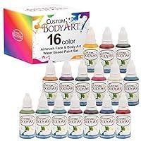 Algopix Similar Product 1 - Custom Body Art Set of 16 Colors 1oz