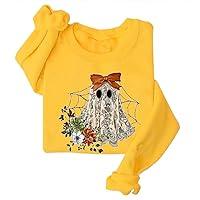 Algopix Similar Product 4 - DIOMMELL Cute Ghost Sweatshirts for