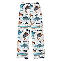 Algopix Similar Product 3 - Various Fish Boys Pajama Pants Pajama