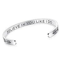 Algopix Similar Product 4 - SAM  LORI Inspirational Cuff Bracelet