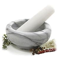 Algopix Similar Product 8 - Norpro 693 White Marble Mortar and