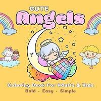 Algopix Similar Product 18 - Cute Angels 40 Bold and Easy Coloring