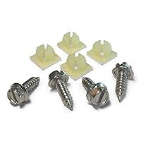 Algopix Similar Product 6 - License Plate Screw Kit  Stainless