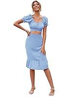Algopix Similar Product 16 - LYANER Womens 2 Piece Outfits Floral
