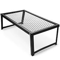 Algopix Similar Product 2 - Heavy Duty Steel Mesh Over Fire Camping