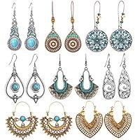 Algopix Similar Product 7 - 8 Pairs Vintage Drop Dangle Earrings