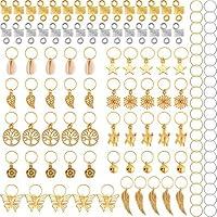Algopix Similar Product 12 - TecUnite 120 Pieces Hair Braid Rings