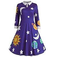 Algopix Similar Product 14 - Women Vintage Peter Pan Collar Long