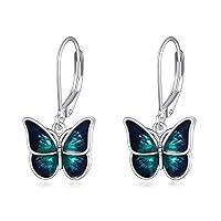 Algopix Similar Product 9 - Vadmans Butterfly Leverback Earrings