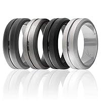 Algopix Similar Product 2 - ROQ Silicone Rubber Wedding Ring for