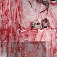 Algopix Similar Product 11 - ZYP Halloween Blood Red Creepy Cloth