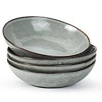 Algopix Similar Product 16 - famiware Large Pasta Bowls Set of 4