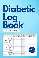 Algopix Similar Product 14 - Diabetic Log Book Glucose Blood