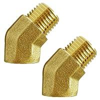 Algopix Similar Product 10 - Joywayus 2PCS Brass 45 Degrees Elbow