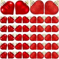 Algopix Similar Product 8 - WILLBOND 48 Pieces Heart Ornament