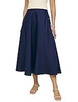 Algopix Similar Product 1 - IDEALSANXUN Linen Skirts for Women 2024