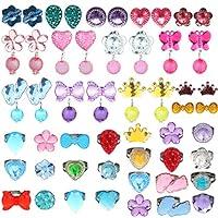 Algopix Similar Product 2 - HaiMay 64 Pieces Kids Clip on Earrings