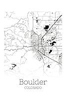 Algopix Similar Product 11 - Boulder Colorado 6x9 Blank Lined City