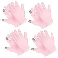 Algopix Similar Product 4 - Sibba 4 Pairs Moisturizing Gloves