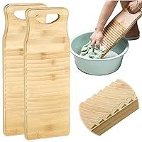 Algopix Similar Product 19 - Natural Bamboo Washboard for Laundry