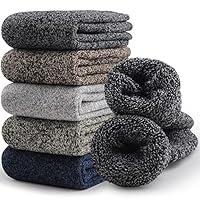 Algopix Similar Product 2 - SIMIYA 5 Pairs Merino Wool Socks for