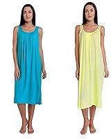 Algopix Similar Product 3 - TWGE Cotton Full Length Camisole for