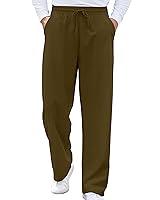 Algopix Similar Product 7 - TURAND Mens Pants Elastic Waist Slacks