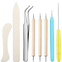 Algopix Similar Product 10 - 8 Pieces Bone Folder Tools Include 2