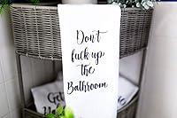 Algopix Similar Product 1 - Funny Bathroom Hand Towel Dont Fuck up