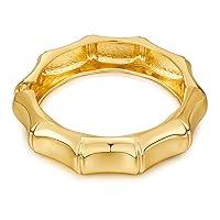 Algopix Similar Product 11 - ENSKEFEN Chunky Gold Cuff Bracelet for