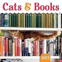 Algopix Similar Product 12 - Cats & Books 2021 Wall Calendar