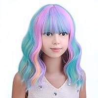 Algopix Similar Product 5 - PATTNIUM Kids Wig Multicolor Wig for