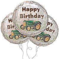 Algopix Similar Product 15 - Green Tractor Happy Birthday 18 Mylar