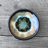 Algopix Similar Product 9 - Geode Ring Dish in Sienna and Black