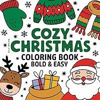 Algopix Similar Product 15 - Cozy Christmas Coloring Book Bold 