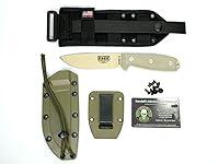 Algopix Similar Product 15 - ESEE 4 Serrated Edge Desert Tan Blades