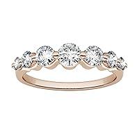 Algopix Similar Product 4 - 14K Rose Gold 40mm Round Moissanite by