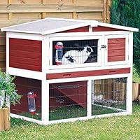 Algopix Similar Product 12 - Rabbit Hutch with Peaked Roof M