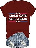 Algopix Similar Product 10 - Make Cats Safe Again ShirtMake Cats